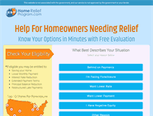 Tablet Screenshot of homereliefprogram.com